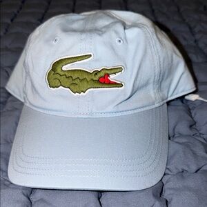 Lacoste Sky Blue Cap with Crocodile Emblem
